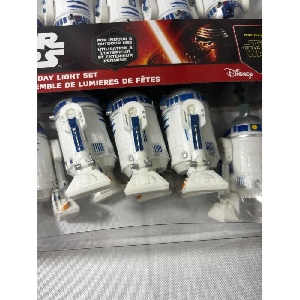 ⭐️Star Wars Disney R2D2 Party Light Set Indoor & Outdoors Plastic- Kurt S Adler